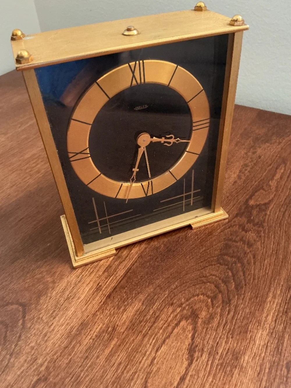 Jaeger-LeCoultre 8-day musical alarm table clock, 1960s